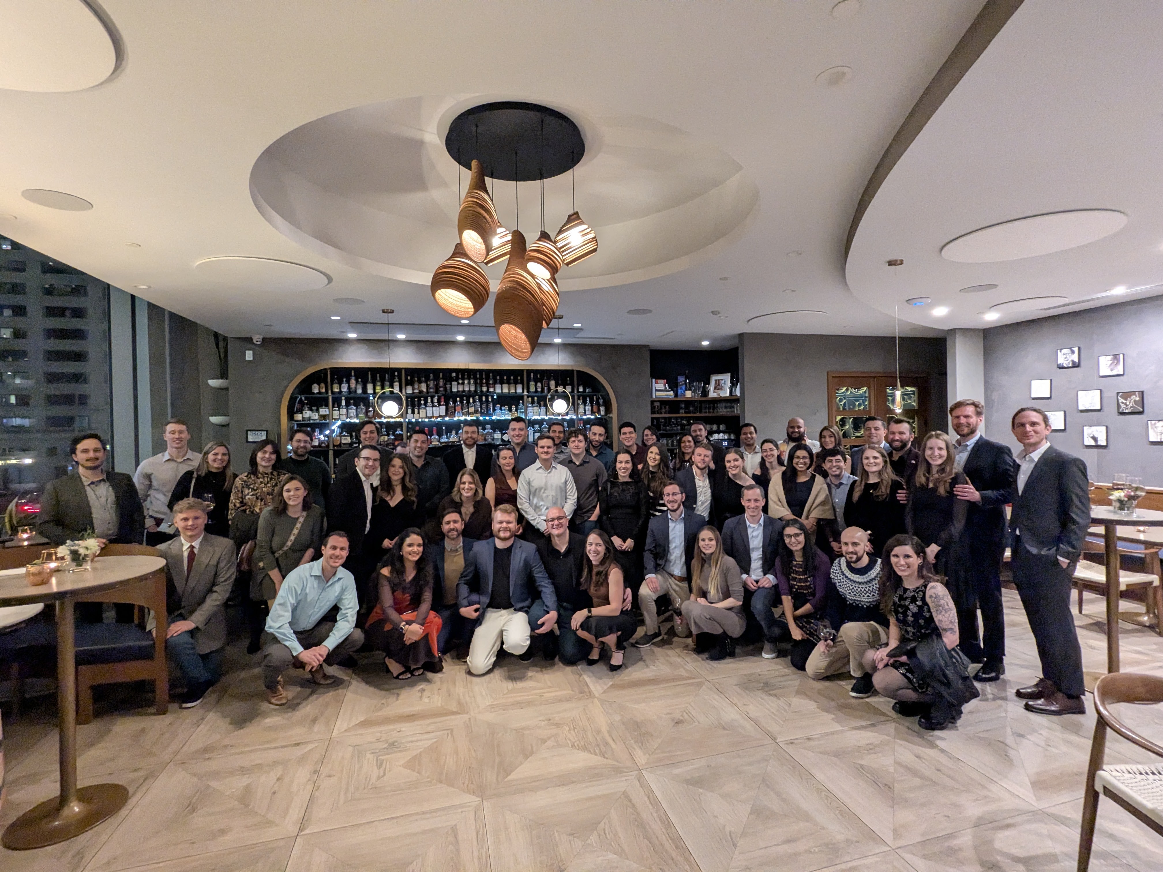 The Sedaro team at a company dinner